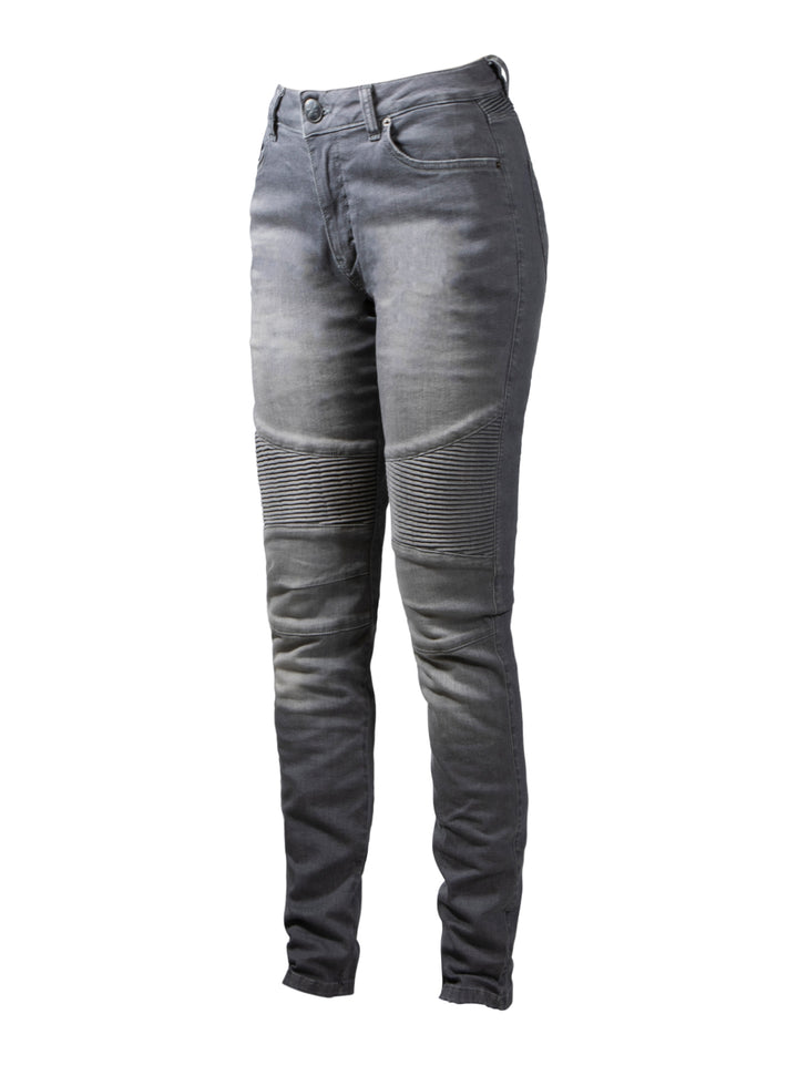 Betty Biker Jeans Estilo Desgastado - Ridejohndoe