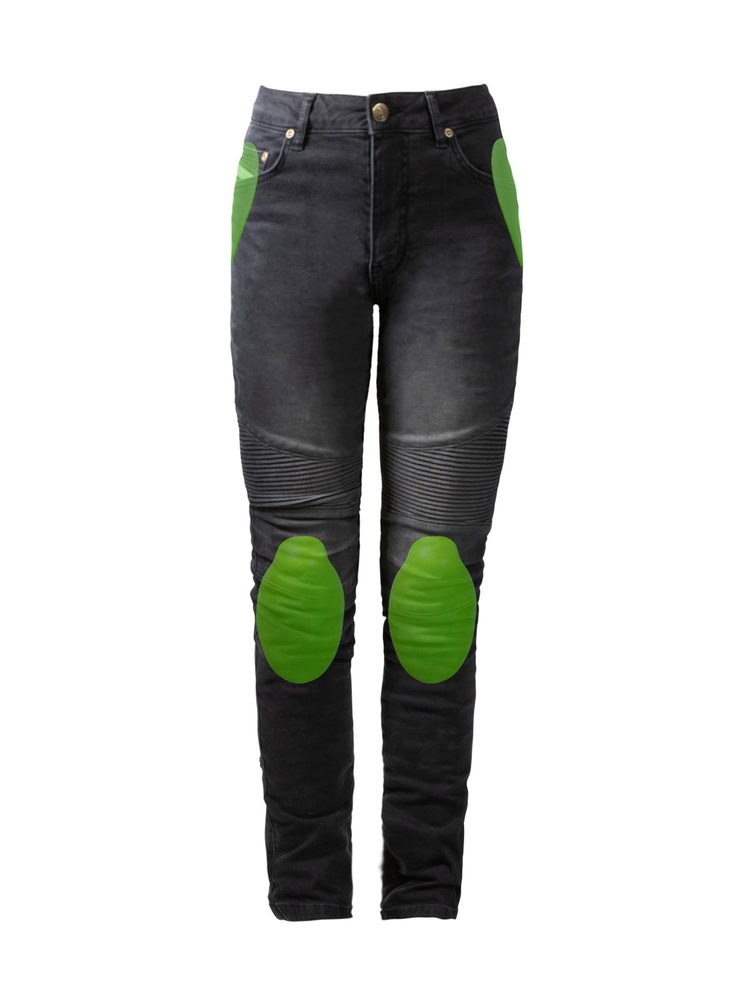 Betty Biker Jeans Estilo Desgastado - Ridejohndoe