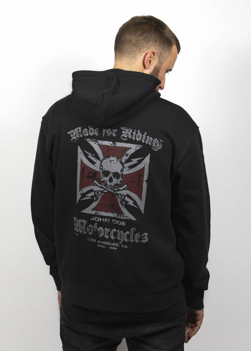 Zip Hoodie Cross - Ridejohndoe