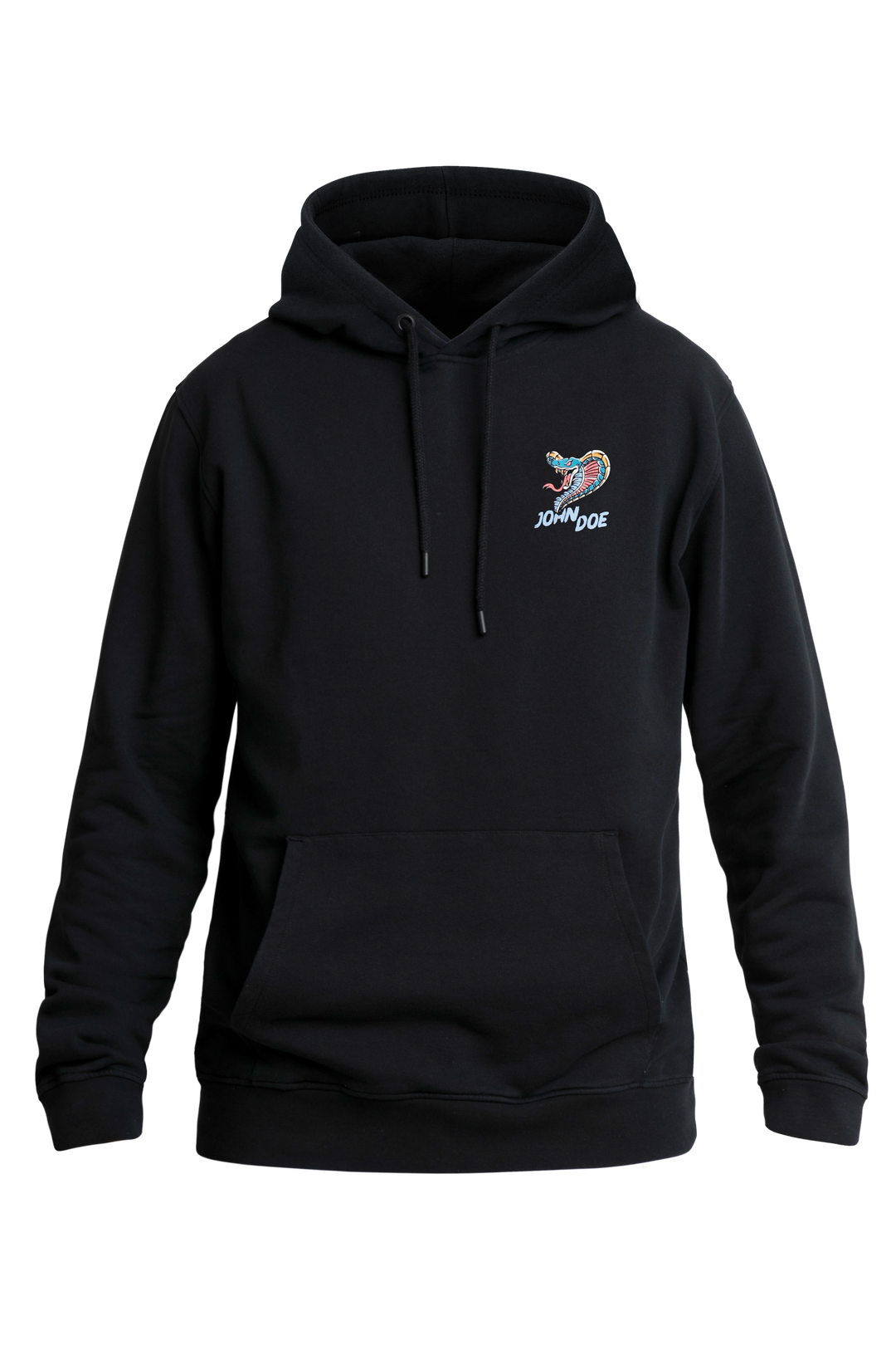 Hoodie Snake II Black - Ridejohndoe