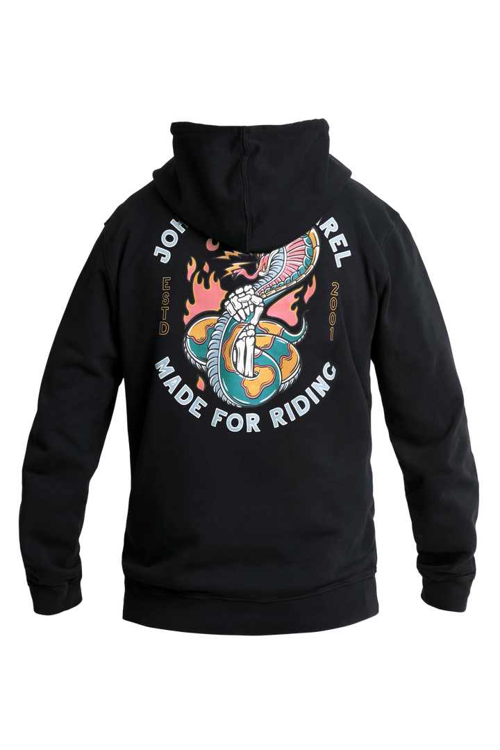 Hoodie Snake II Black - Ridejohndoe