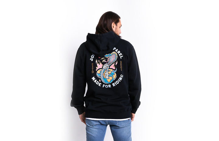 Hoodie Snake II Black - Ridejohndoe