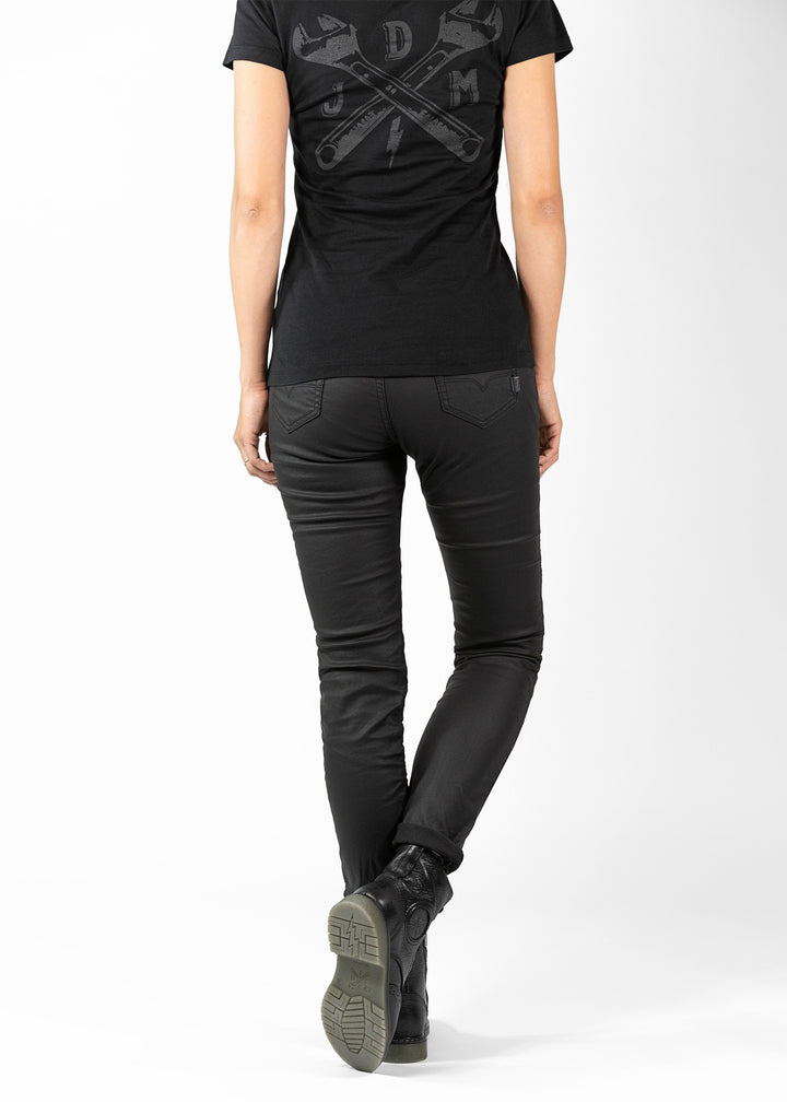 Betty Biker Jeggings Black