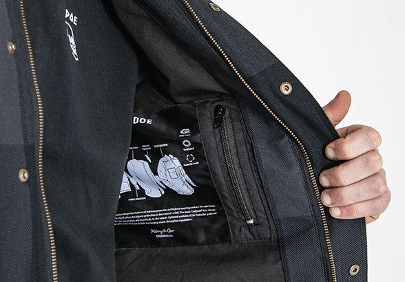 Motoshirt Grey/Black Big Block - Ridejohndoe