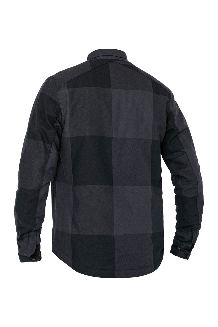 Motoshirt Grey/Black Big Block - Ridejohndoe