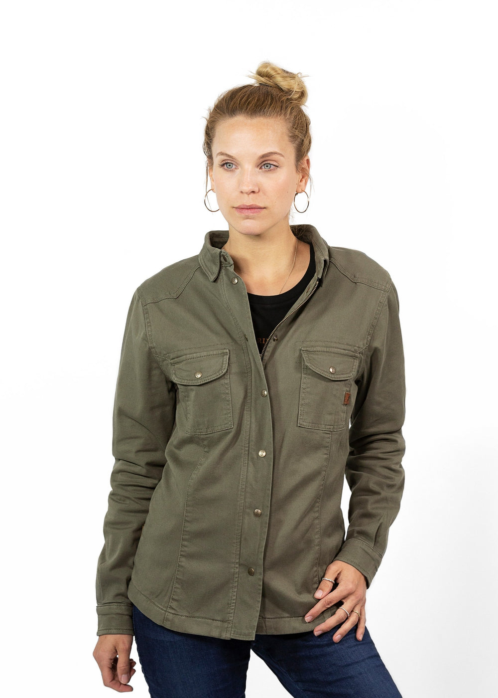 Motoshirt Women Olive - Ridejohndoe