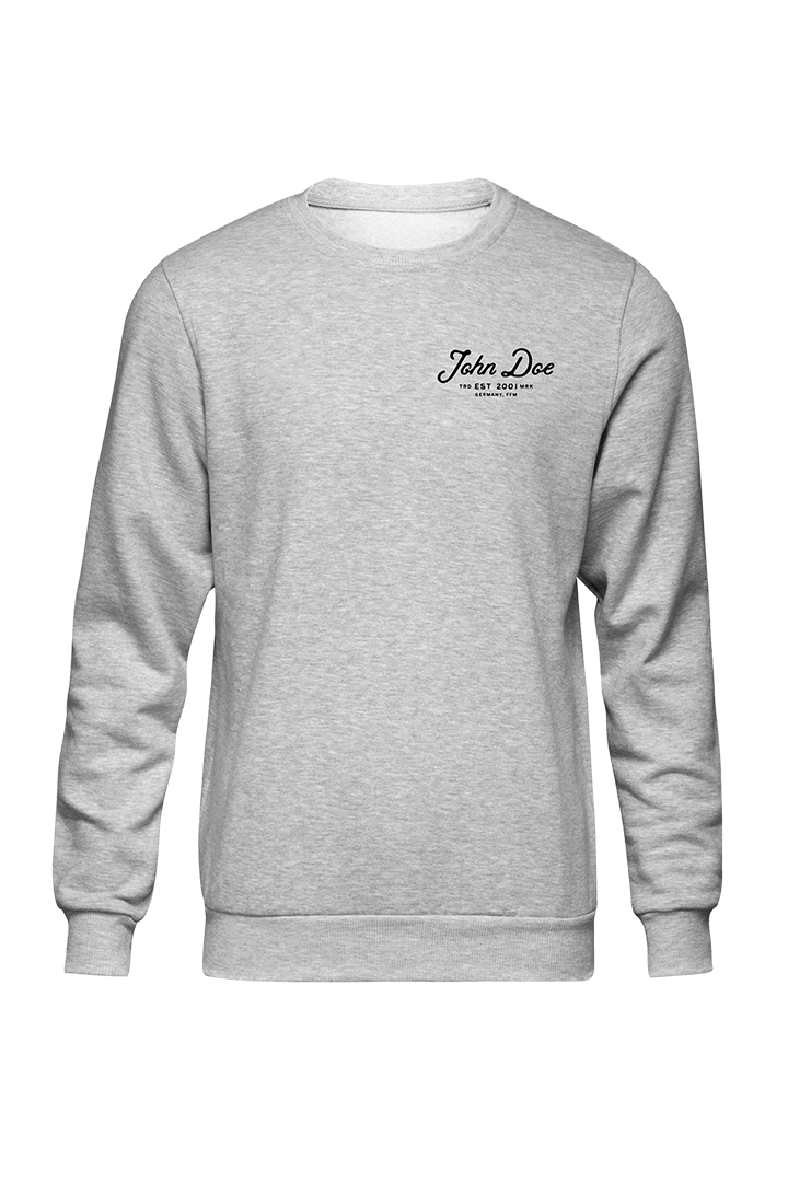 JD Lettering Sweater Gray