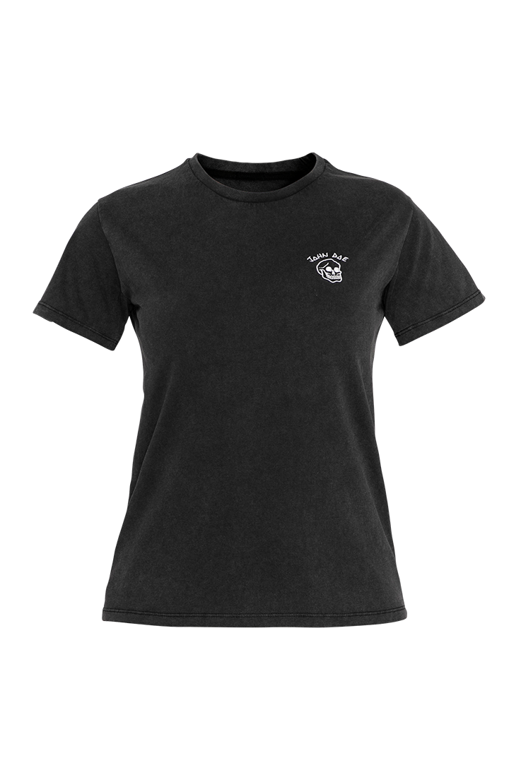 T-Shirt Women Live Fast Skull Fade Out Negra