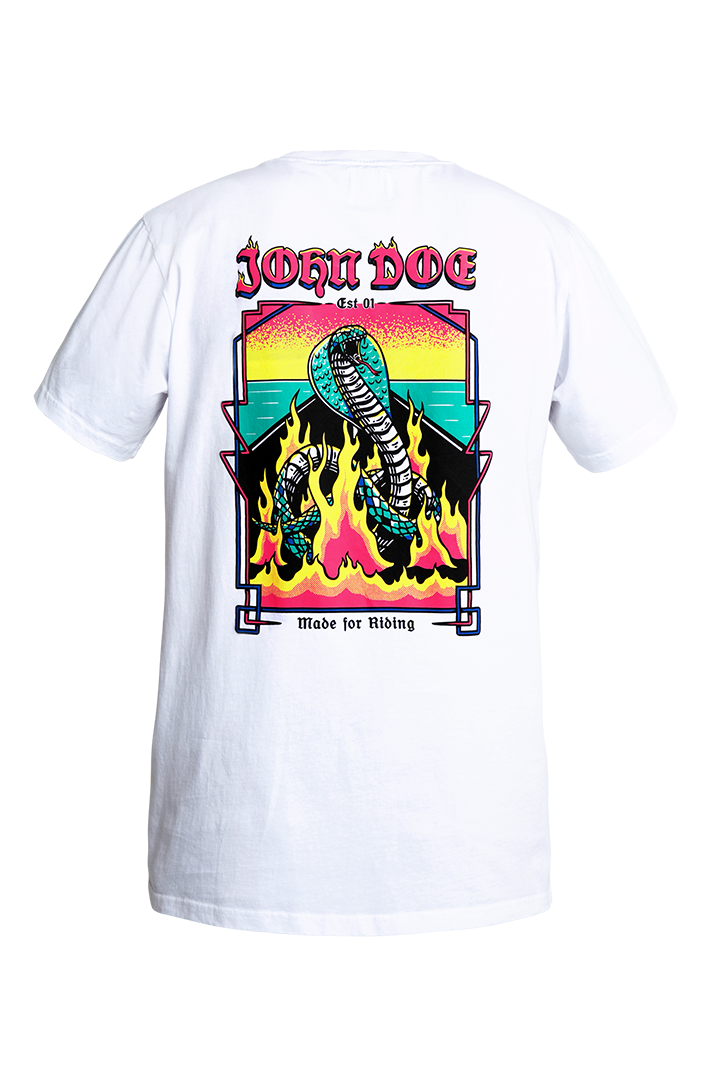 T-Shirt Snake On Fire Fade Out